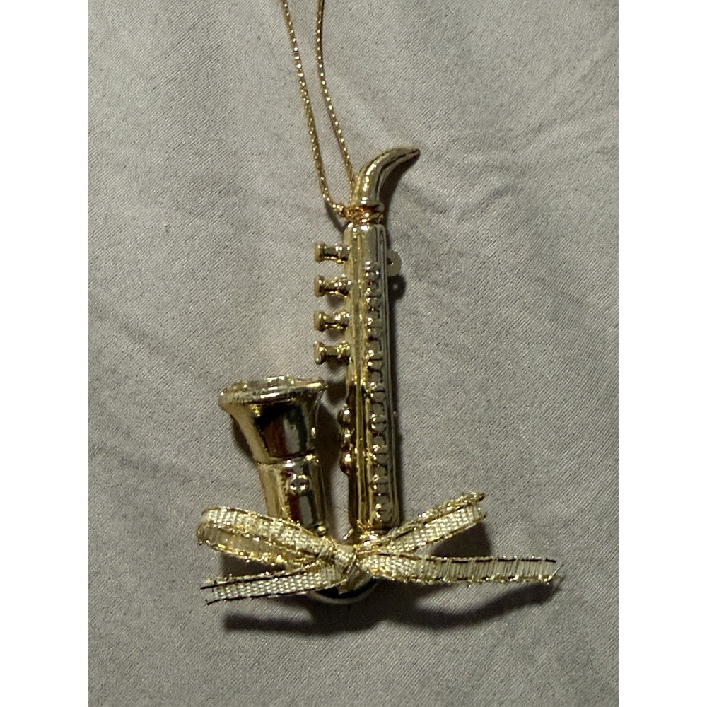 Saxophone Musical Instrument Christmas Hanging Ornament Classic Music Lovers
